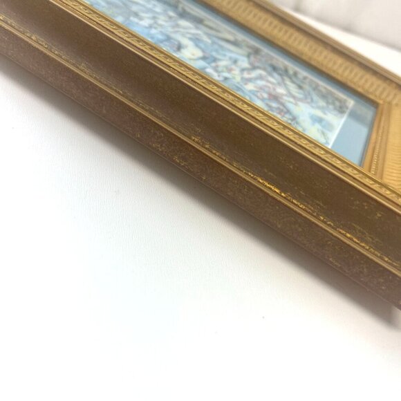 Michael Kachan Eiffel Song Framed Artwork Vintage 90s LIthograph Gold Frame - Picture 4 of 8